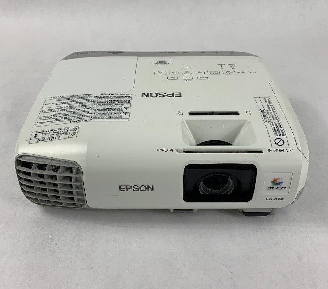 Epson PowerLite 98H H687A LCD Lamp Projector 96 Lamp Hours- Yellow Hue No Remote1