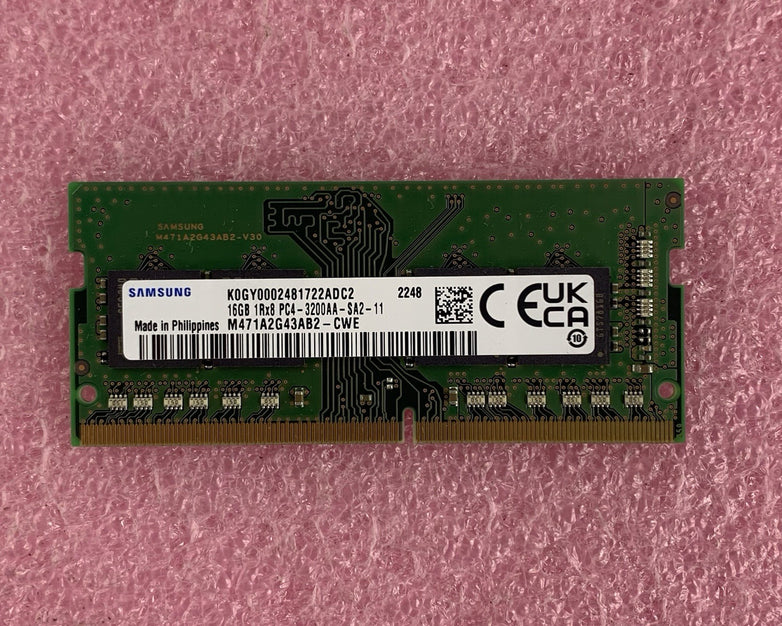 Samsung M471A2G43AB2-CWE  16 GB DDR4 SO-DIMM PC4-3200 260-Pin Laptop Memory Ram