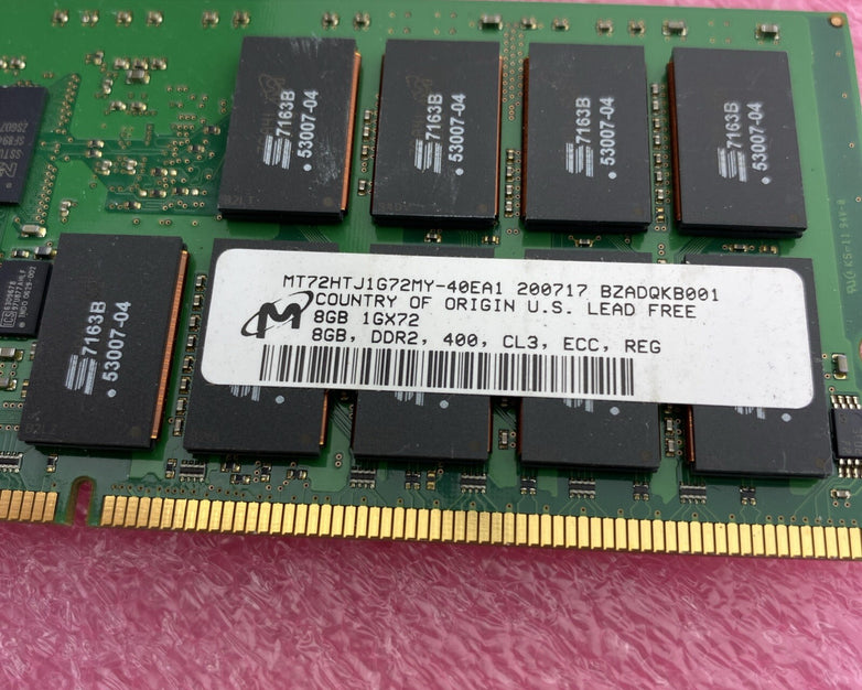 IBM 12R8468 Memory 8GB 400MHz DDR2 DIMM 276-Pin CL3 RAM Untested Lot Of 2