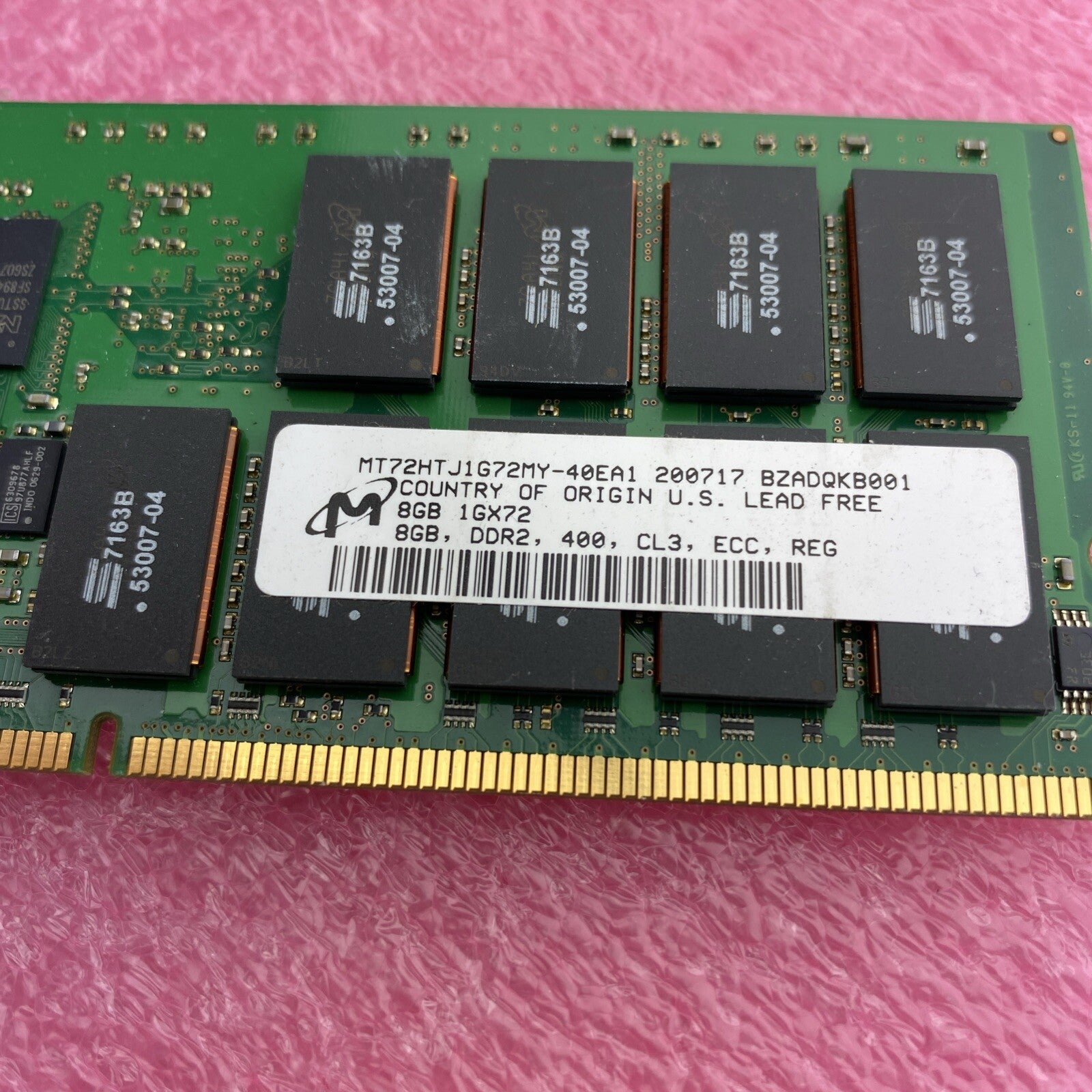 IBM 12R8468 Memory 8GB 400MHz DDR2 DIMM 276-Pin CL3 RAM Untested Lot Of 2