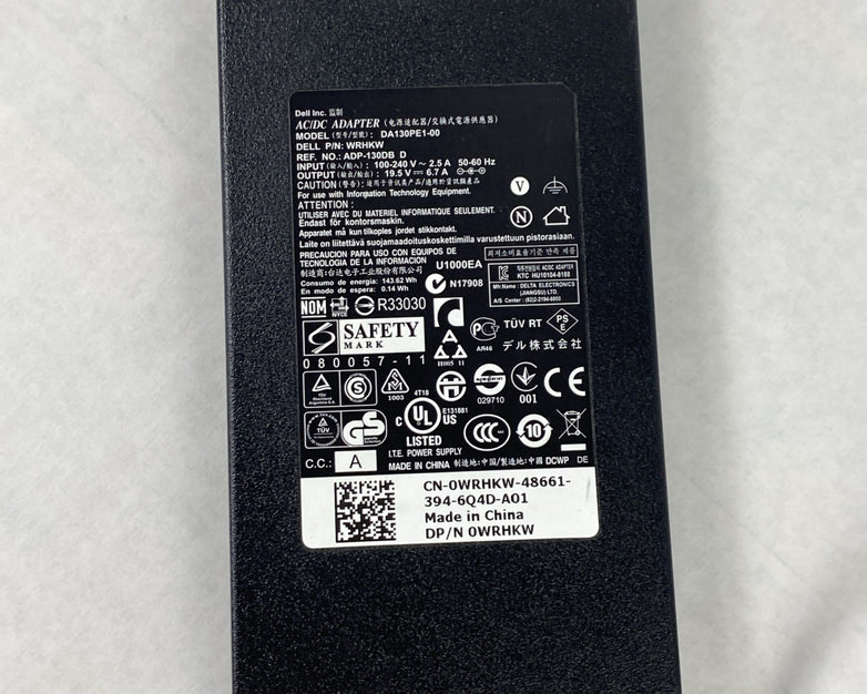 Dell DA130PE1-00 130W 19.5V 6.7A 7.4mm Charger AC Adapter (Lot of 10)