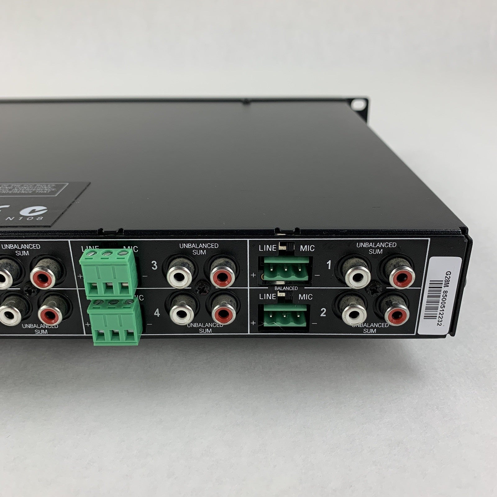 Crown 28M Eight Input Two Output Pre-Amplifier Mixer Tested