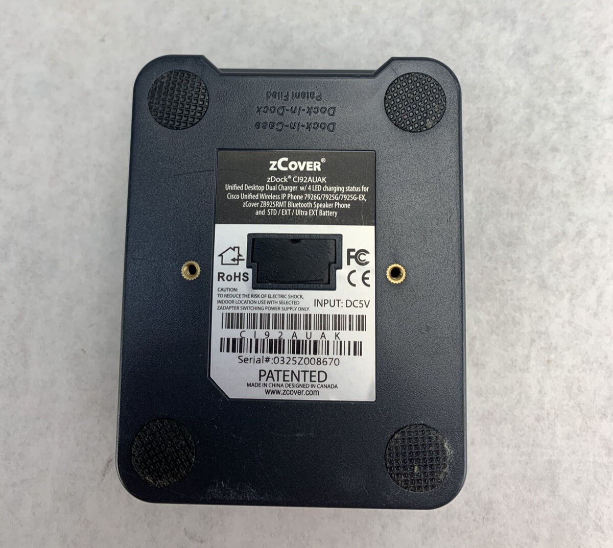 zCover zDock CI92AUAK Unified Desktop Dual Charger (Lot of 2)