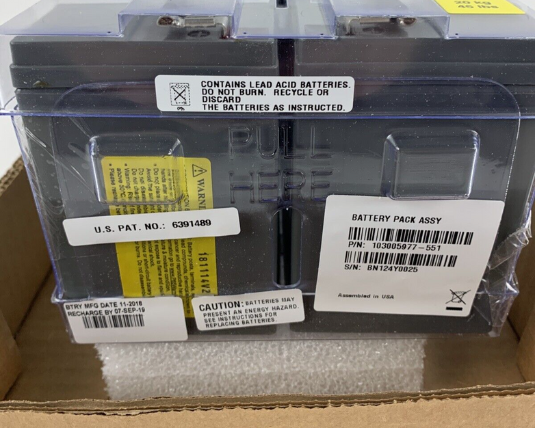 Eaton 103005977–551 Battery Pack for Blade Ups Old Stock Mfg 2018 Recharge 2019
