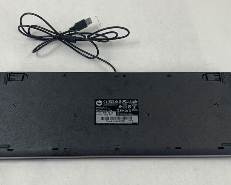 Lot 2 HP USB Wired Keyboard Model KU-1156
