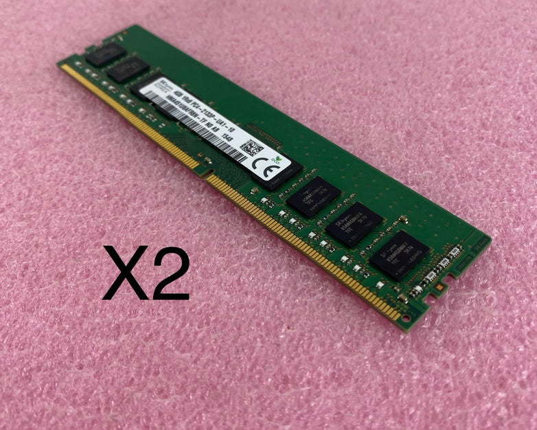 SK Hynix HMA451U6AFR8N-TF 4GB 1Rx8 PC4-2133P-UA1-10 Computer Ram Lot of 2
