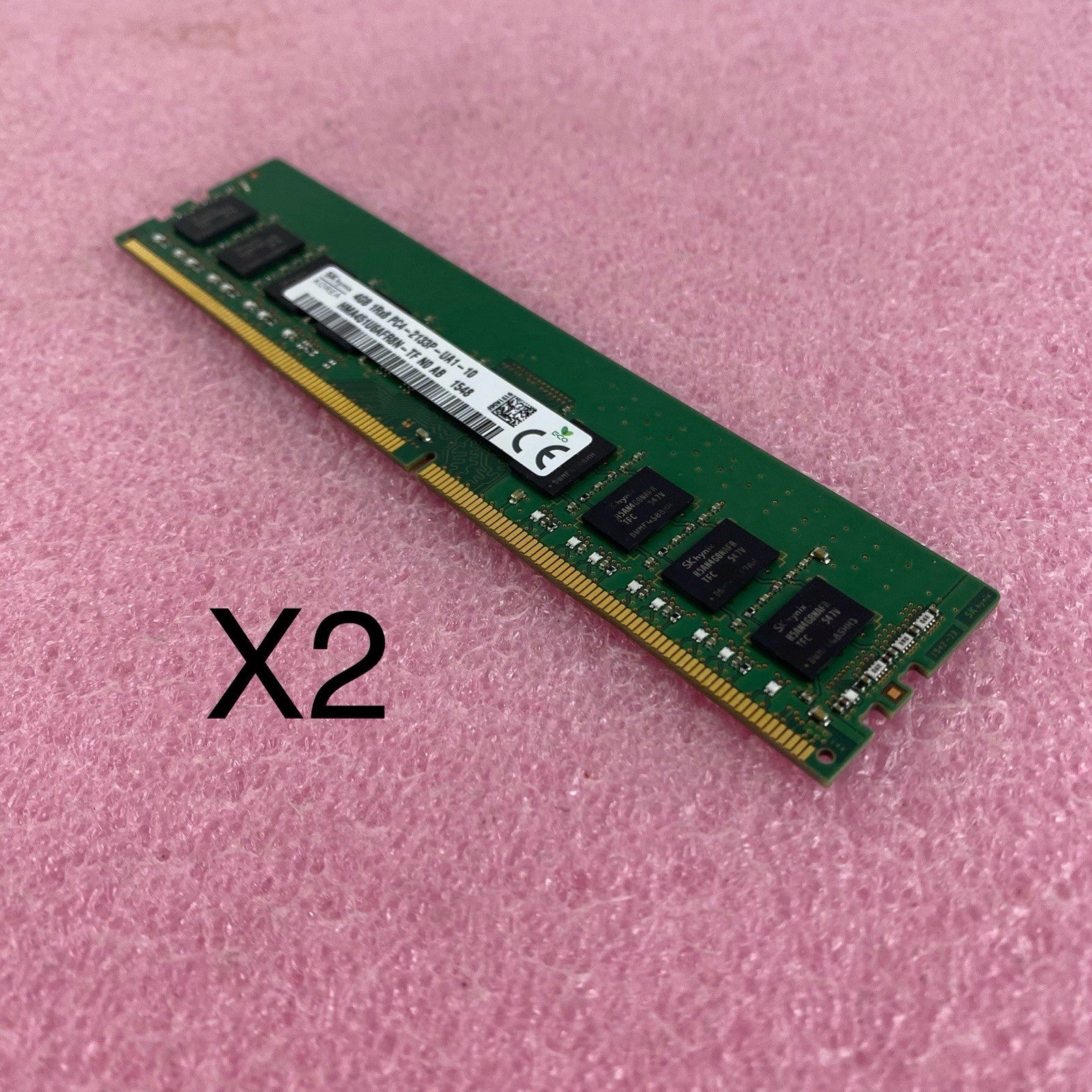 SK Hynix HMA451U6AFR8N-TF 4GB 1Rx8 PC4-2133P-UA1-10 Computer Ram Lot of 20