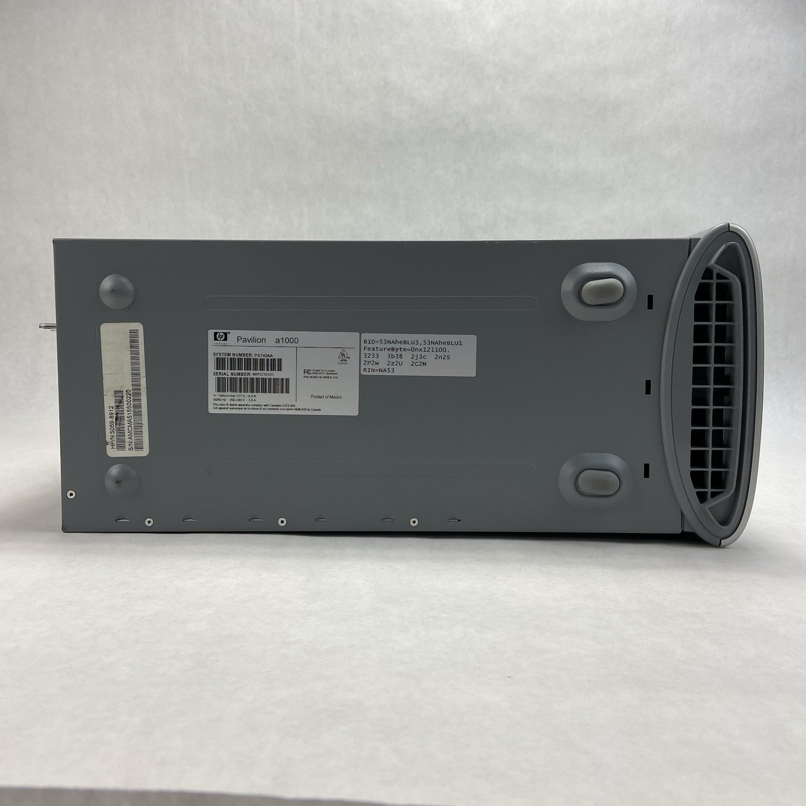 HP Pavilion A1110N MT Intel Celeron 3.06GHz 512MB RAM No HDD No OS7