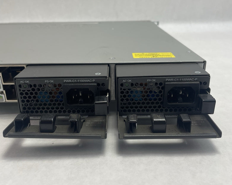Cisco WS-C3850-48PW-S 48-Port PoE+ Gigabit Layer 3 Managed Switch Tested & Reset