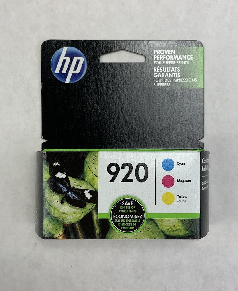 HP N9H55FN 920 Ink Cartridges Cyan Magenta Yellow EXP Oct. 2019 (Lot of 4)