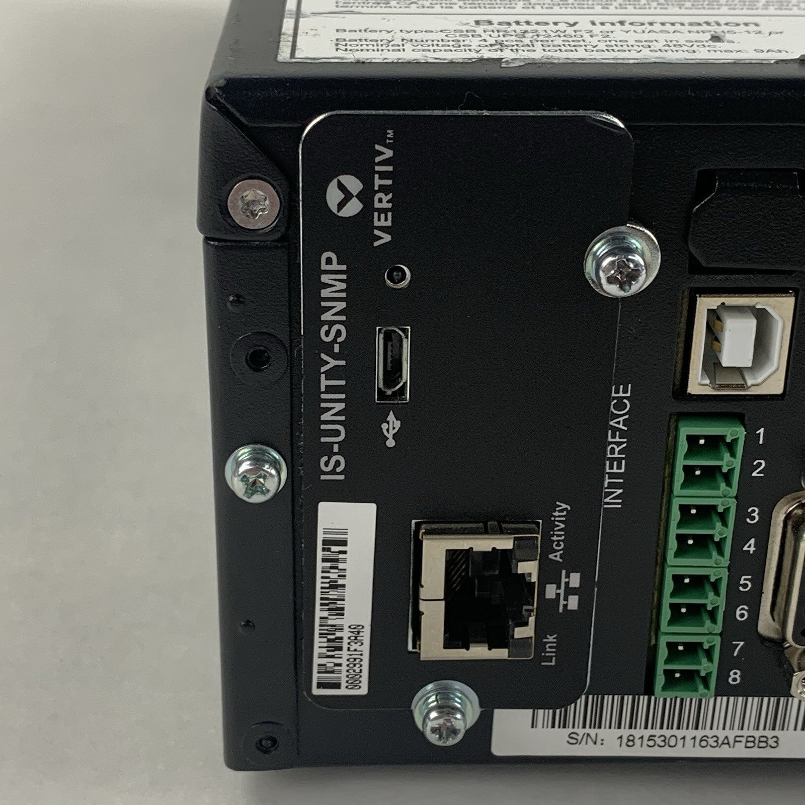 Vertiv Liebert GXT4-2000RT120 125V 20A 1940VA UPS Tested No Batteries IS-Unity11