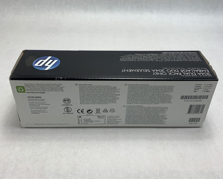 HP LaserJet 304A CC530AD Black Toner Cartridge Exp: Oct 2012
