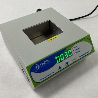 Phenix Research Model BSH1001 Digital Heat Block Dry Bath Power Tested