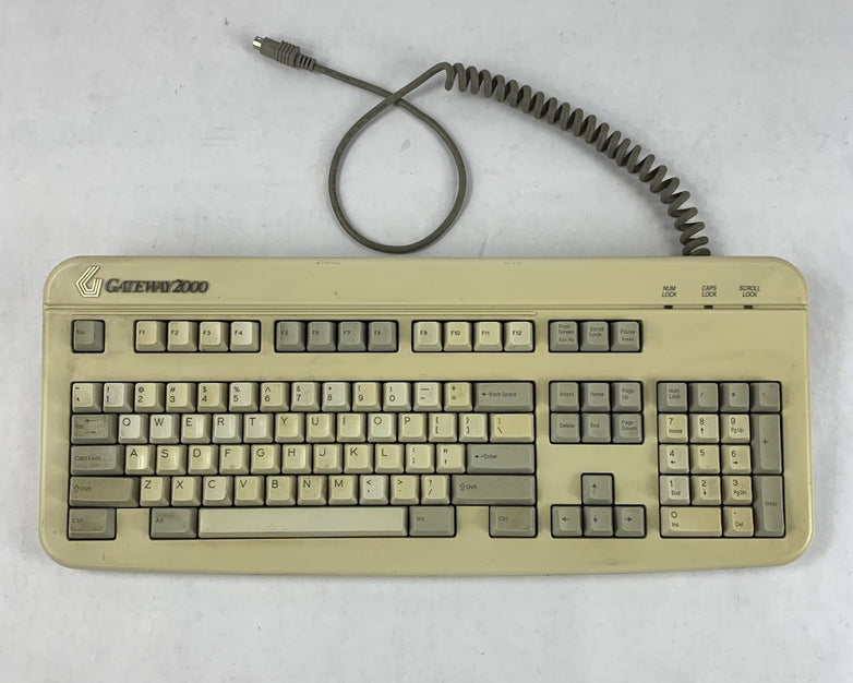 Gateway 2000 2189013-00-002 PS/2-Wired Vintage Mechanical Keyboard - Tested