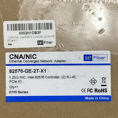 Sealed CNA/NIC 82576-GE-2T-X1 Ethernet Converged Network Adapter Intel 82576
