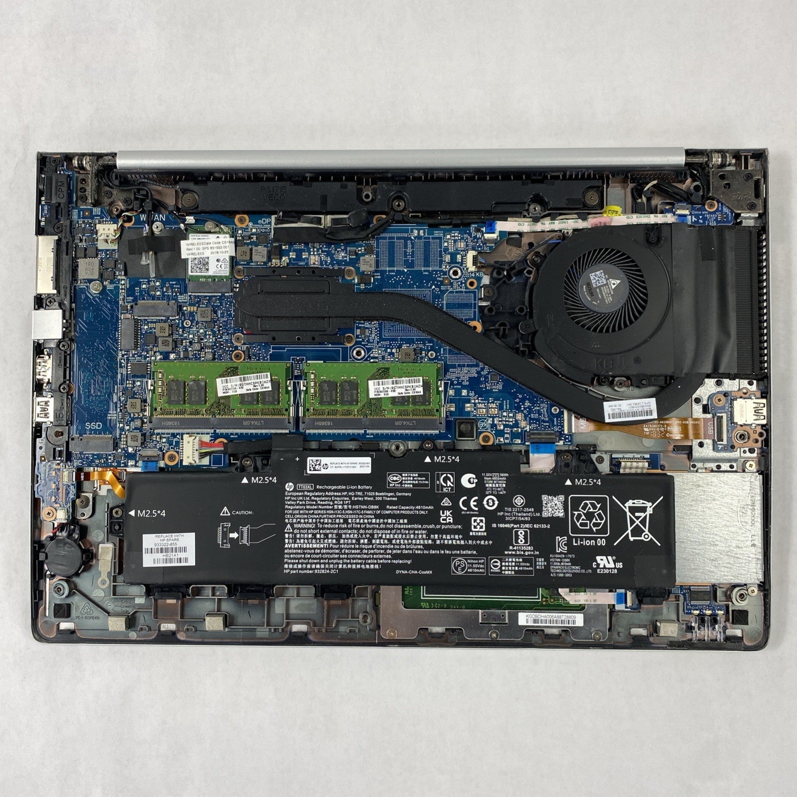 HP EliteBook 850 G5 Core i7-7600U 2.80 GHz 16 GB RAM 15.6" No HDD No OS