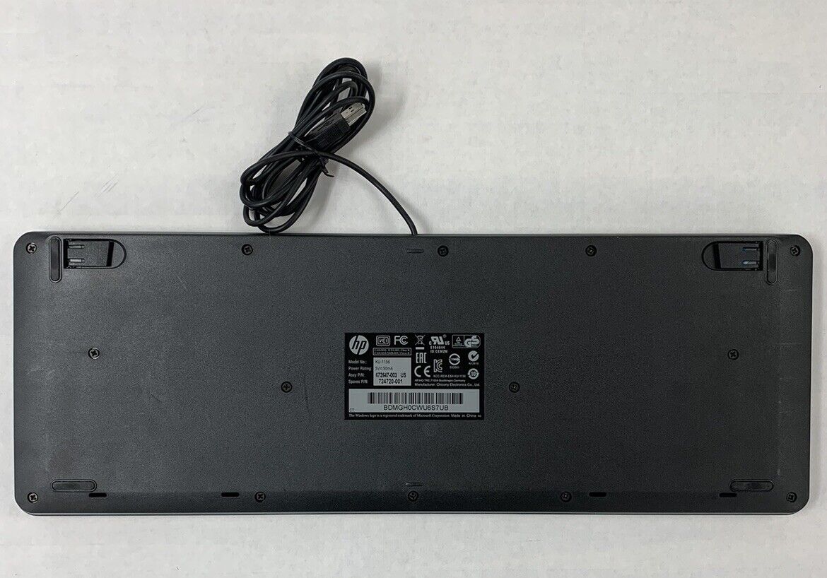 HP KU-1156 USB Wired Keyboard (Lot of 2)