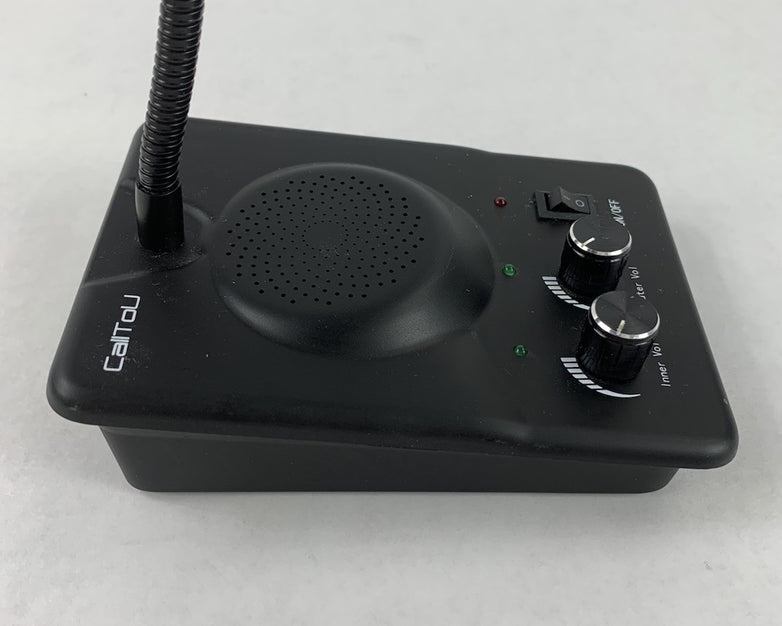 CallToU Intercom Microphone w/ AC Adapter & Wired Speaker