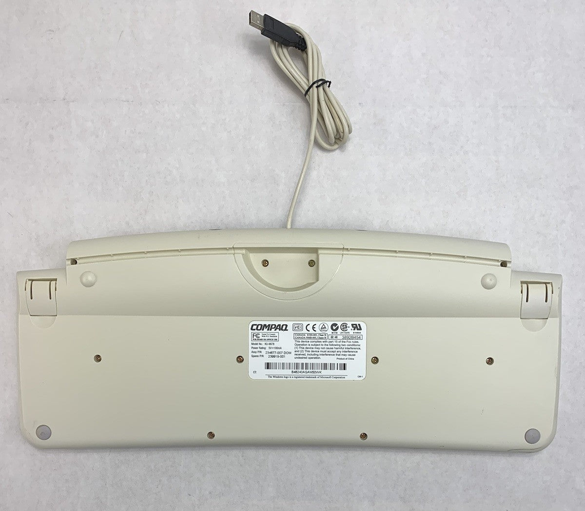 Compaq KU-9978 USB-Wired Vintage Keyboard