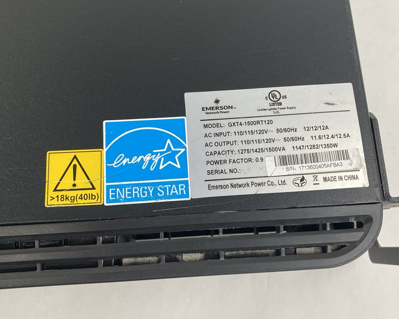 Vertiv Liebert GXT4-1500RT120 Battery Backups UPS Tested - No Batteries READ