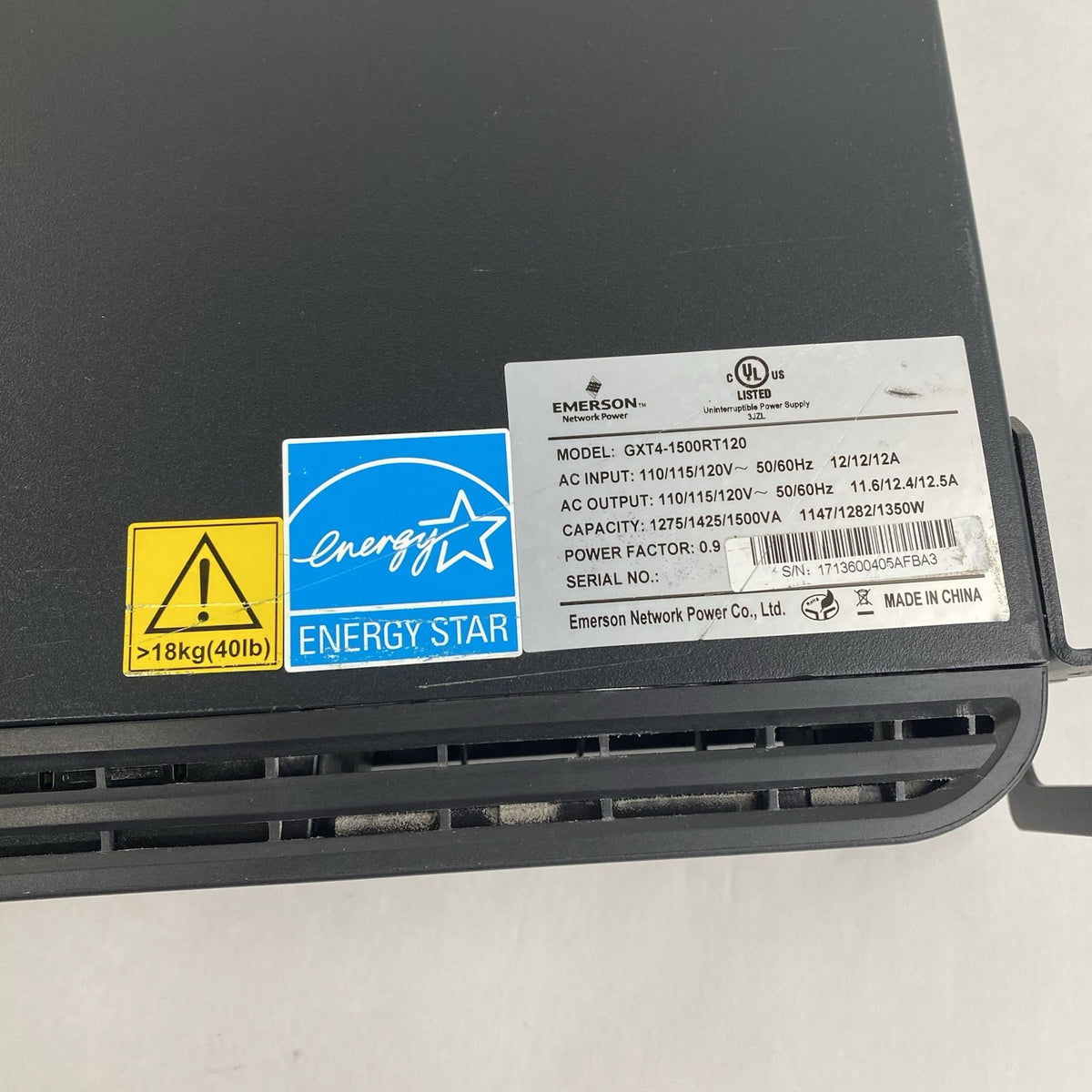 Vertiv Liebert GXT4-1500RT120 Battery Backups UPS Tested - No Batteries READ23