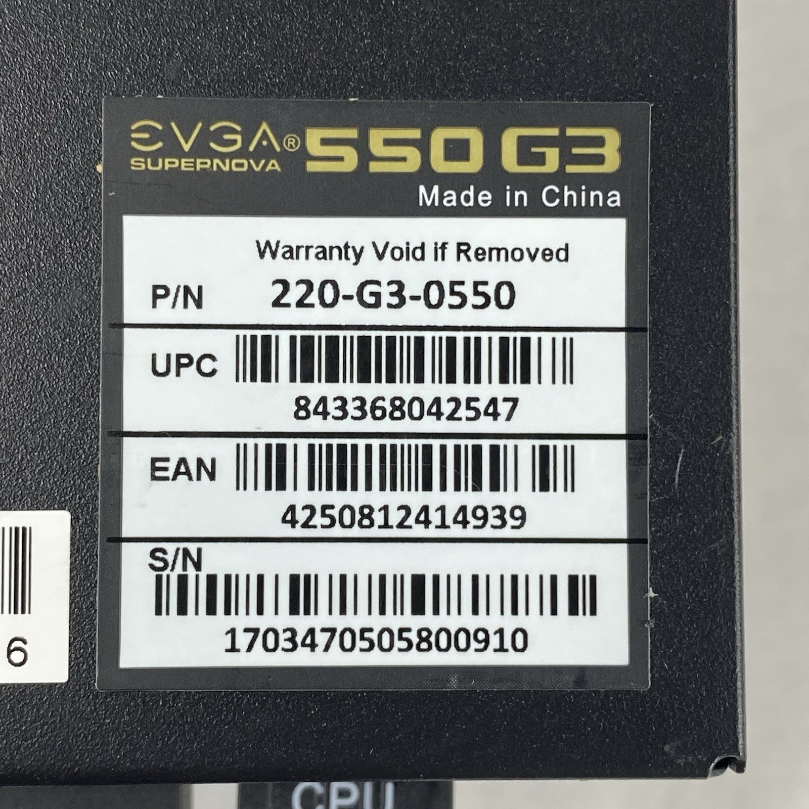 EVGA SuperNova 550 G3 220-G3-0550 80 Plus Gold 550W Power Supply Tested