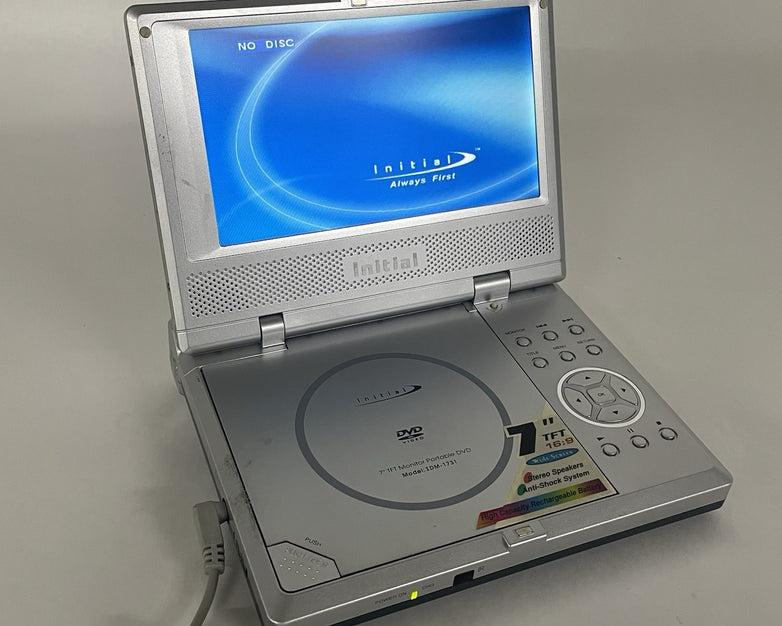 Initial IDM-1731 Portable DVD Player (7") Tested with AC Adapter