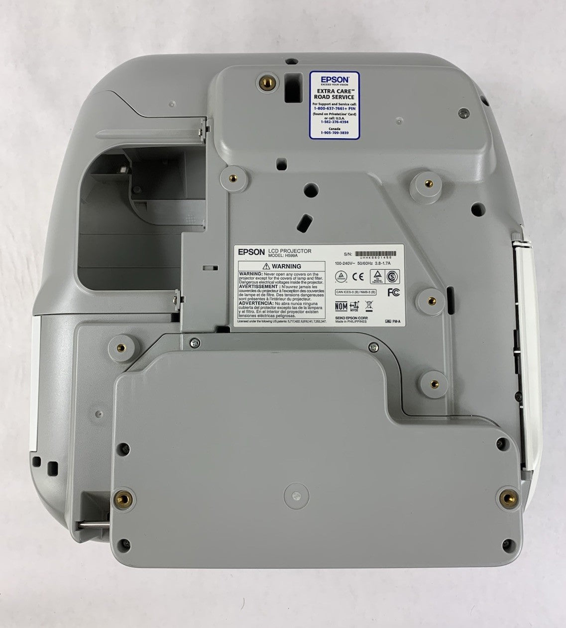 Epson BrightLink 595Wi H599A LCD Lamp Projector 876 Lamp Hours - No Remote6
