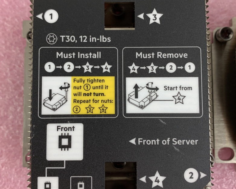 HP Heatsinks Synergy Gen10 868346-001 868345-001 871313-001 874087-001 Pair of 2