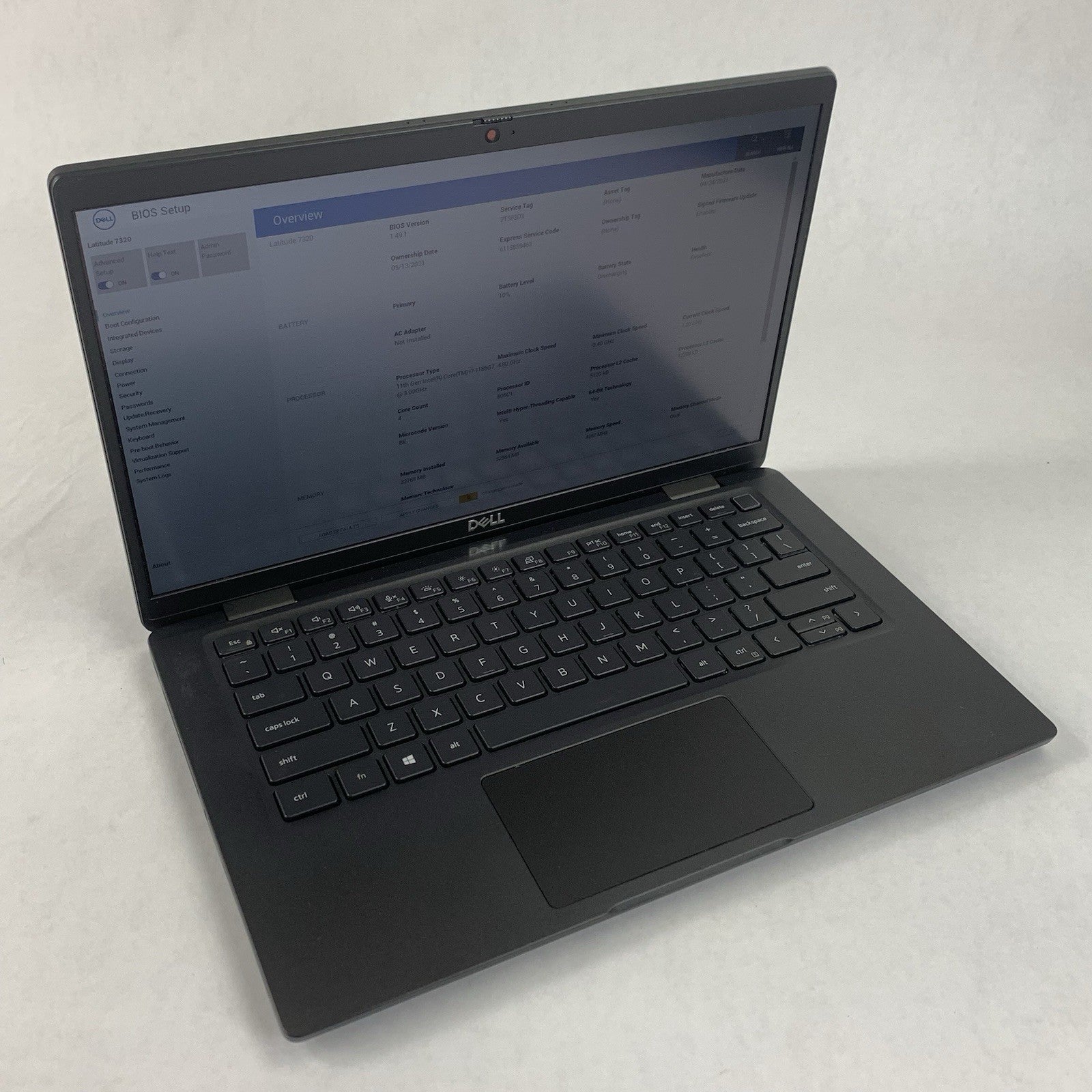 Dell Latitude 7320 13.3" i7-1185G7 3.00 GHz 32 GB RAM No OS/SSD/AC Clicky Track0