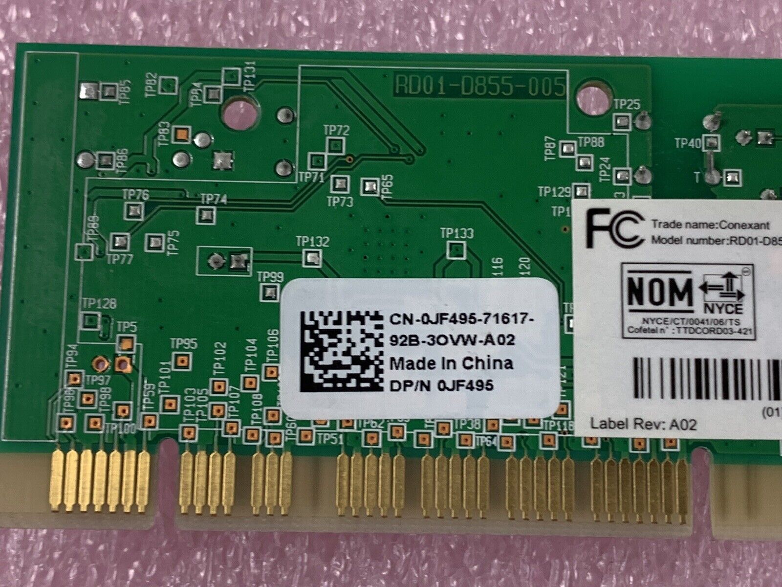 DELL Conexant RD01-D850 56K Data Fax Modem 0FF959