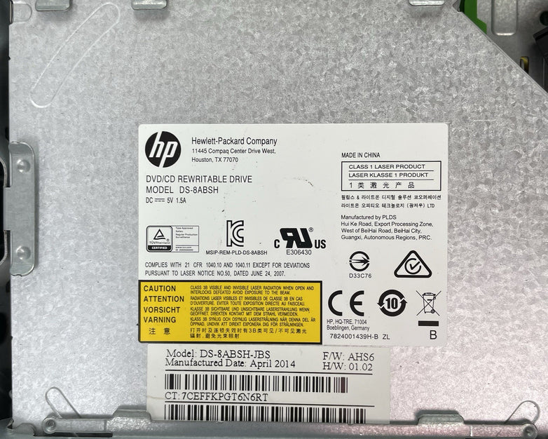 HP ProDesk 400 G1 SFF i3-4130 3.40 GHz 4 GB RAM No HDD/OS