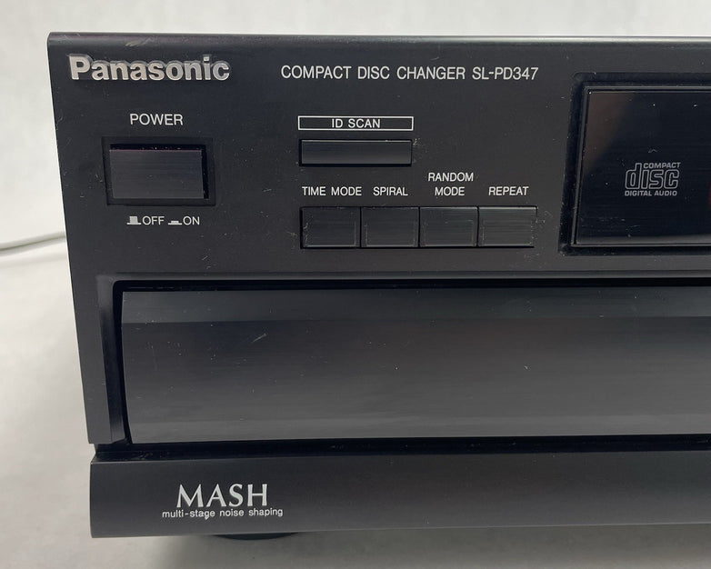 Panasonic SL-PD347 5 Disc CD Changer Player Rotary Carousel Tested No Remote
