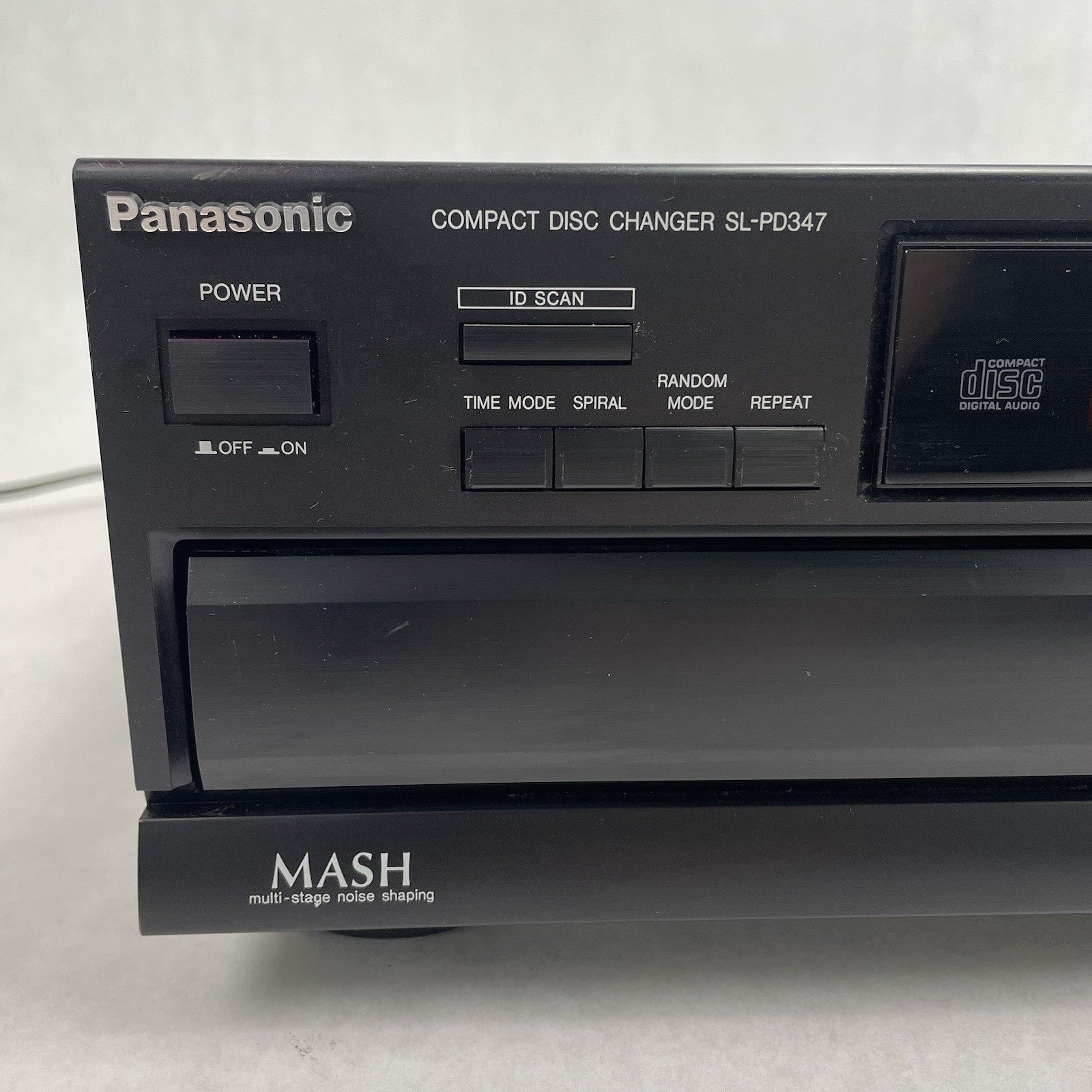 Panasonic SL-PD347 5 Disc CD Changer Player Rotary Carousel Tested No Remote