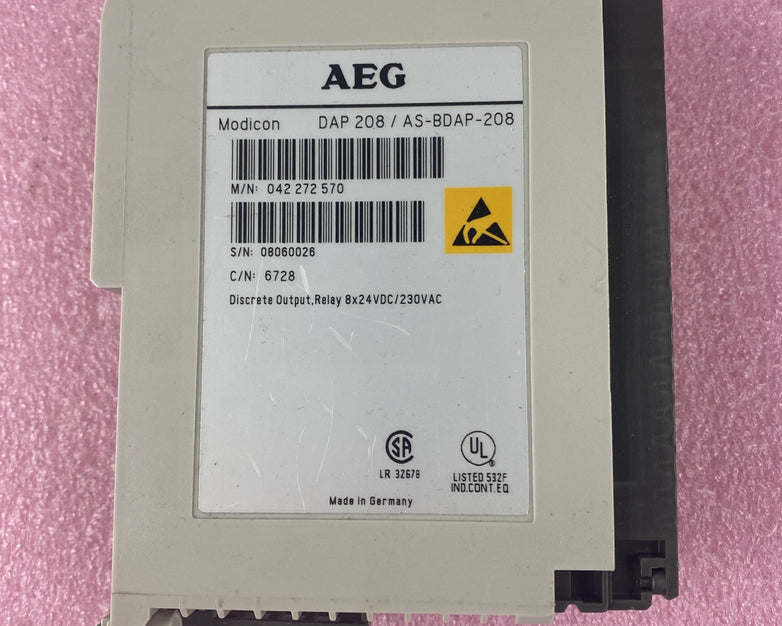 AEG Modicon DAP 208/AS-BDAP-208 Lot of 3