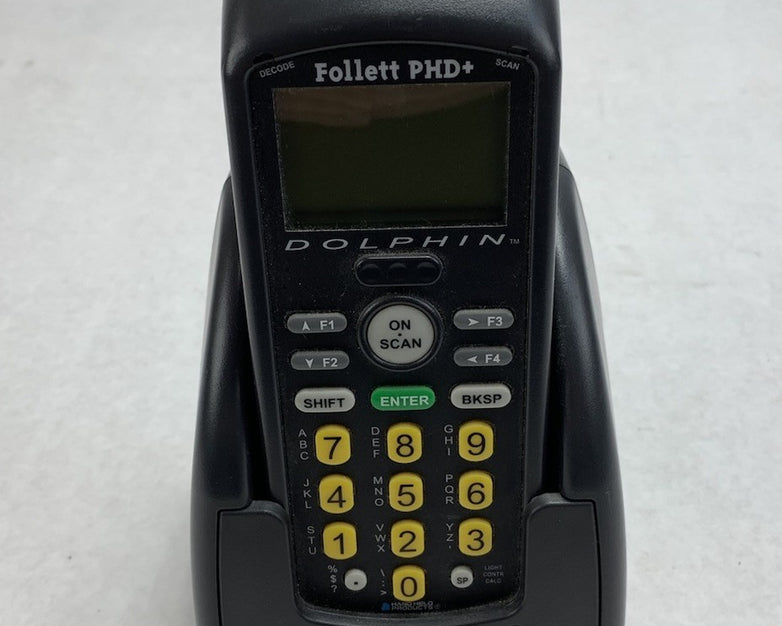 Handheld Products Dolphin Follett PHD+ Barcode Scanner w/7200 Charging Cradle