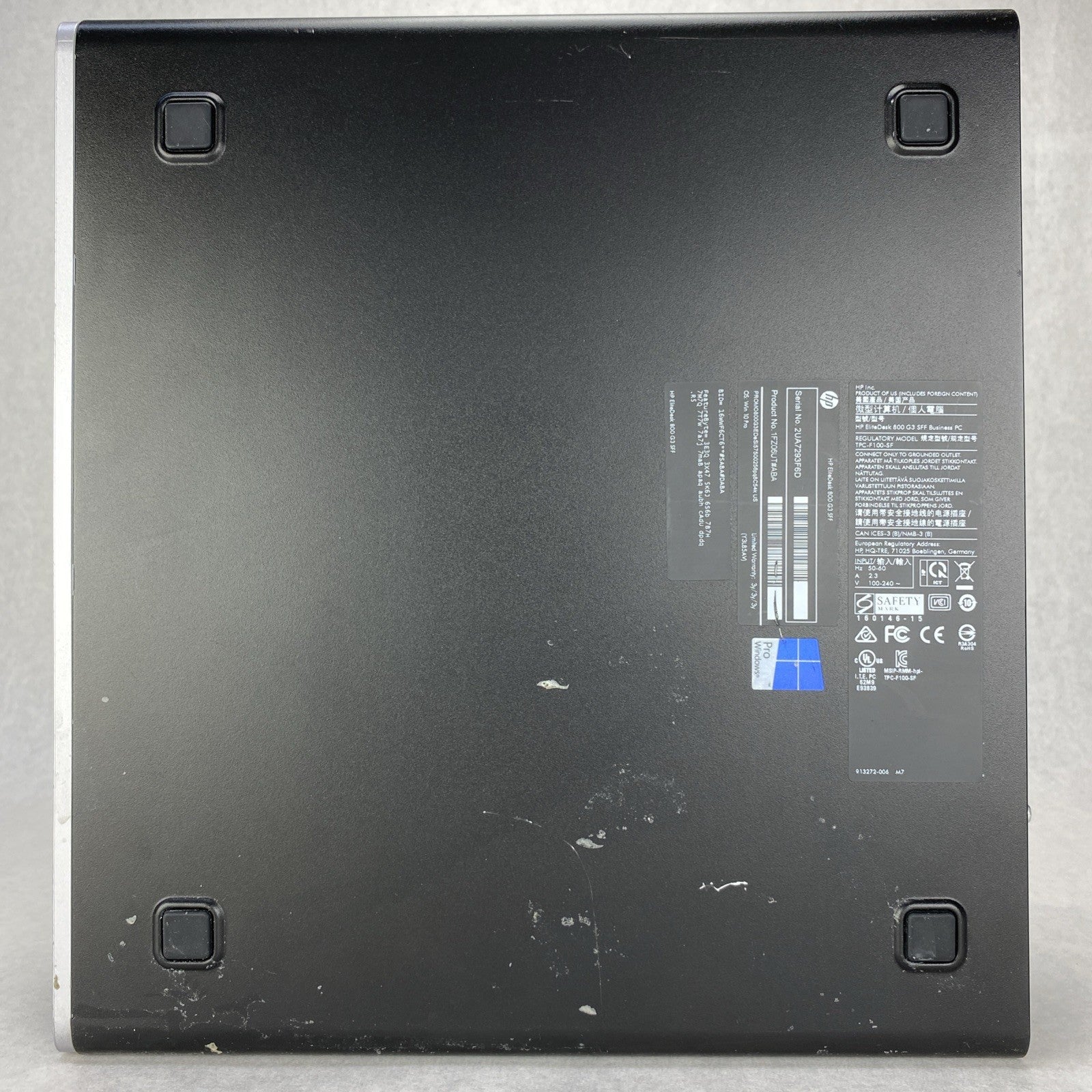 HP EliteDesk 800 G3 SFF Intel Quad Core i5-7500 3.40GHz 1X8GB RAM DVD No HDD OS
