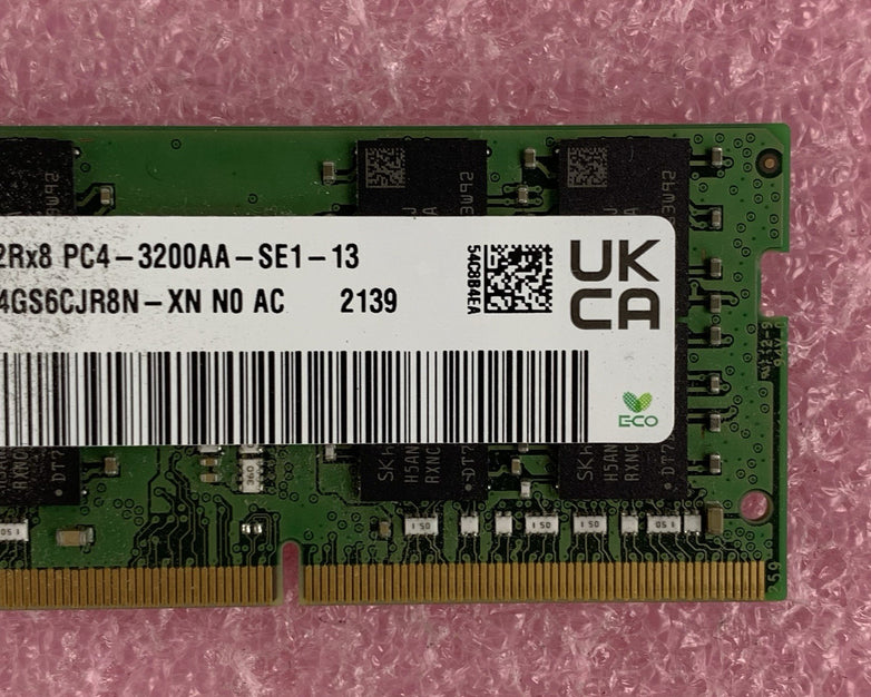 SK Hynix HMAA4GS6CJR8N-XN 32 GB DDR4 SDRAM DIMM PC4-3200AA 288-Pin Laptop Ram