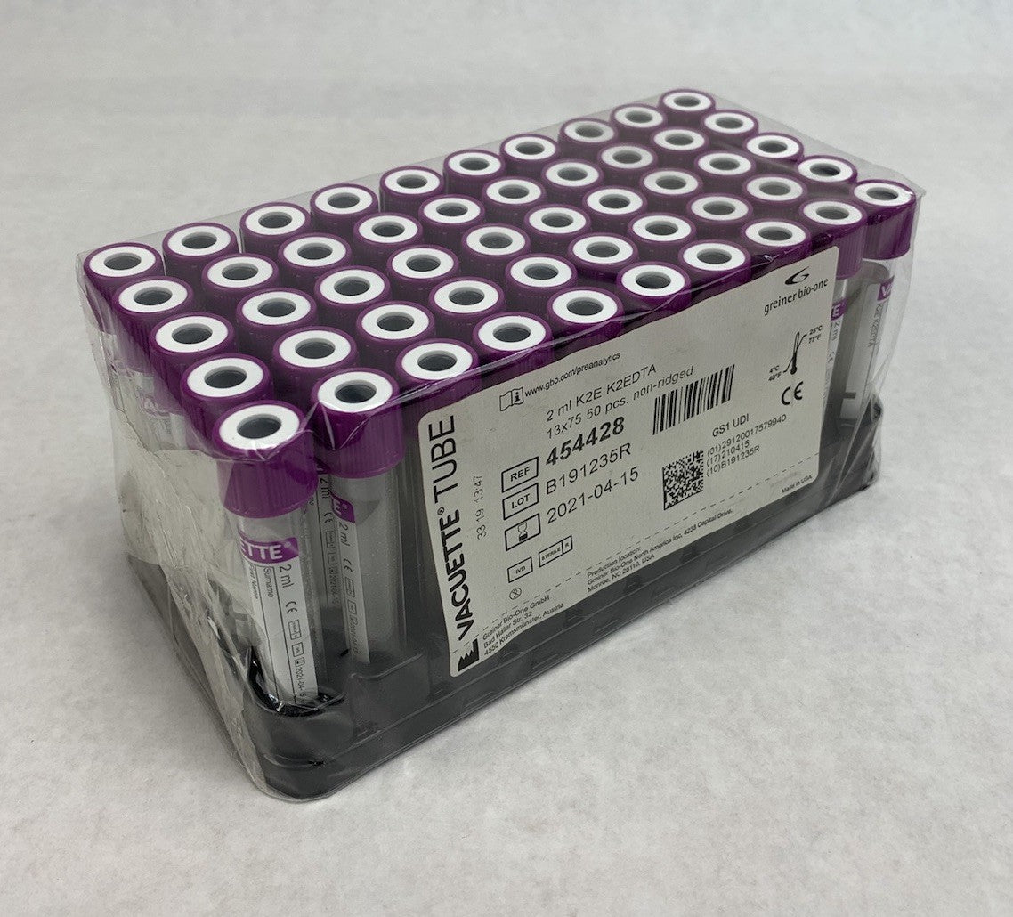 Vacuette 454428 2ml K2E K2EDTA 13x75 50pcs Tubes