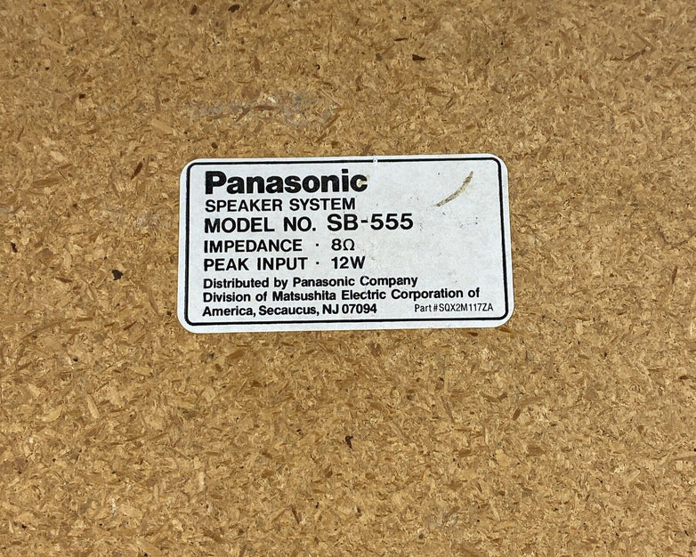 Panasonic SB-555 Retro 1970's Bookshelf Speaker System