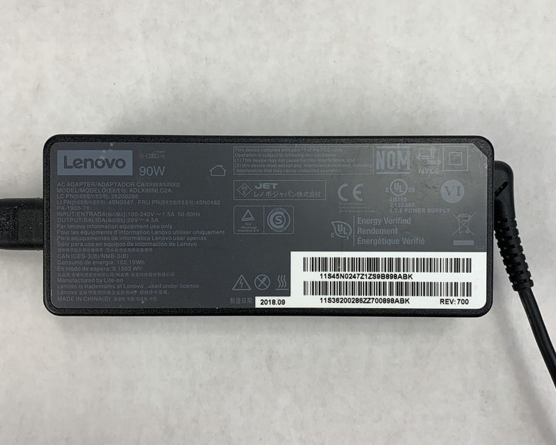 Lenovo ADLX90NLC2A 90W 20V 4.5A AC Adapter Power Supply (Lot of 2)