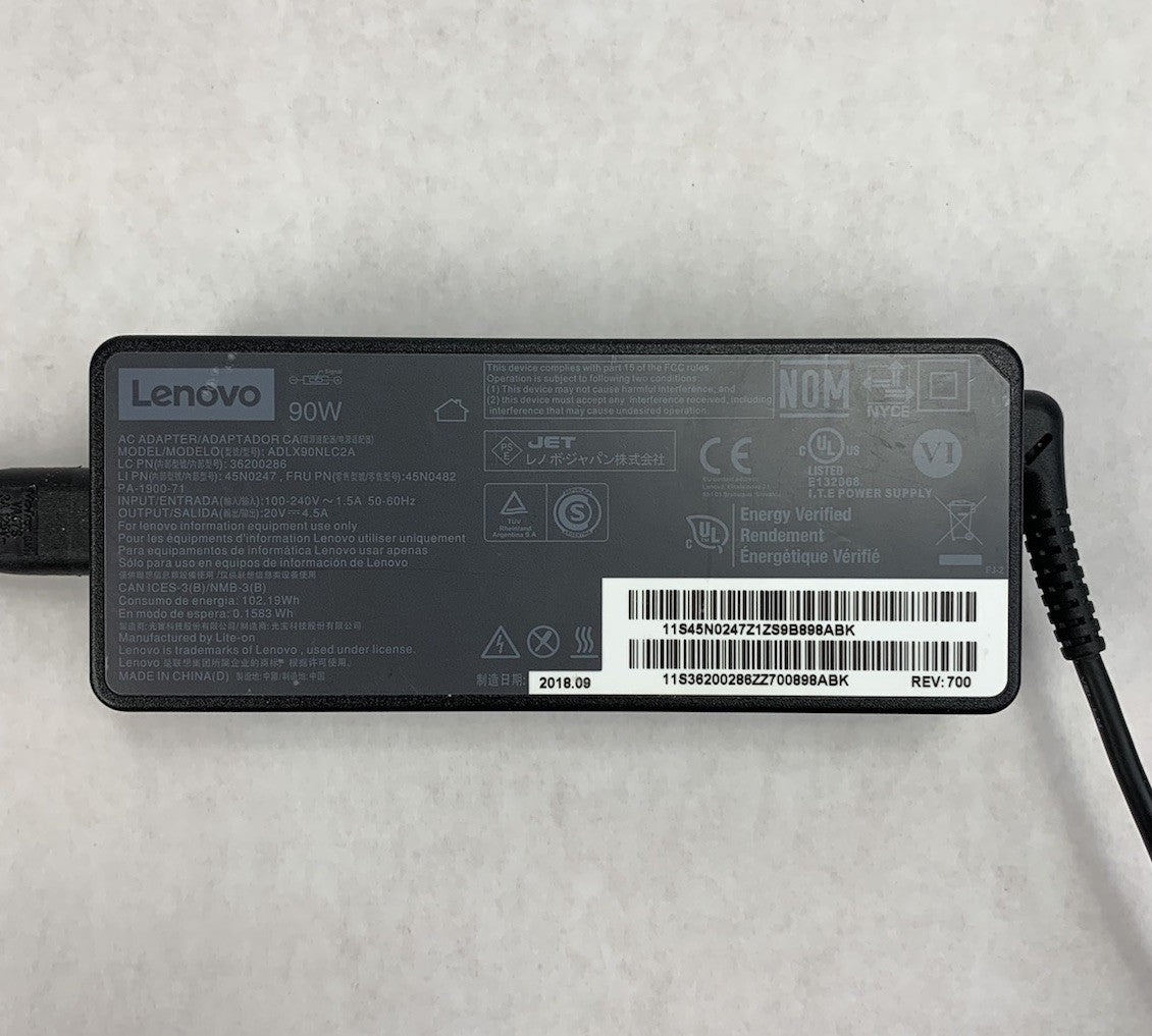 Lenovo ADLX90NLC2A 90W 20V 4.5A AC Adapter Power Supply (Lot of 2)