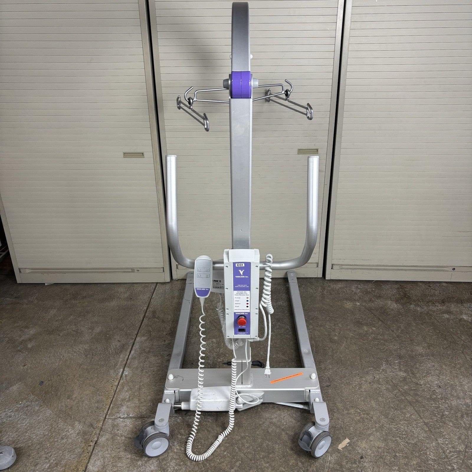 Vancare Inc Van-GO Lift Patient Positioner Powers On Bad Hydraulics w/ Battery