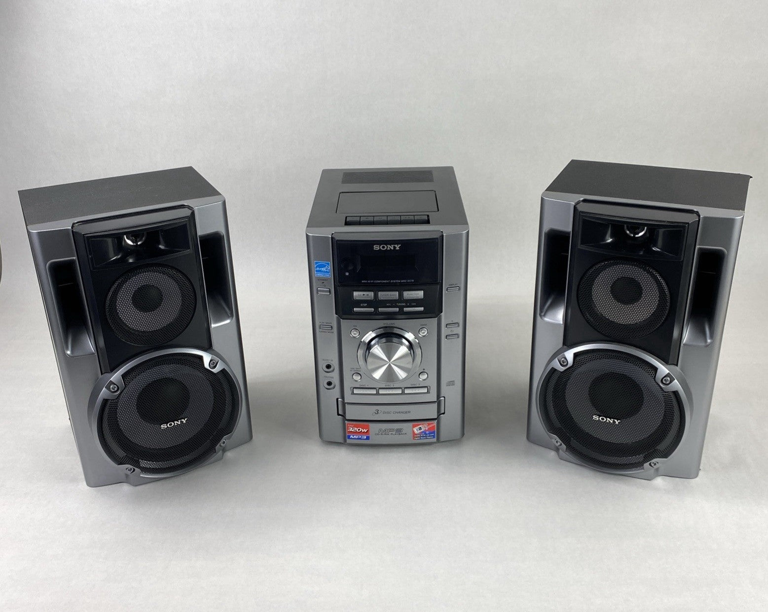 Sony HCD-EC70 Compact Disc Deck Receiver w/ Speakers - Parts or Repair