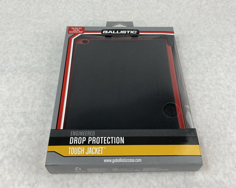 Ballistic SA0660-M355 Tough Jacket Case for Apple iPad 2nd 3rd 4th Gen Black/Red