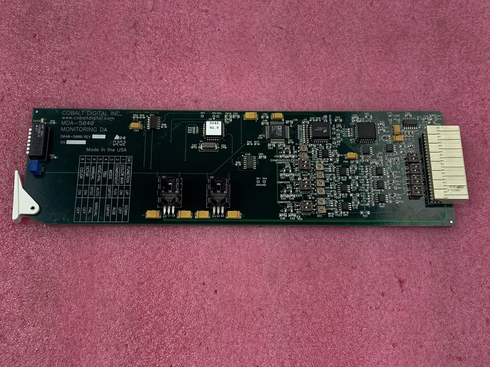Cobalt Digital MDA-5040 Monitoring DA card
