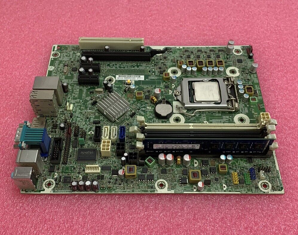 HP Compaq 6200 Pro mATX Motherboard Intel Core i3-2100 3.1GHz 4GB RAM No Shield
