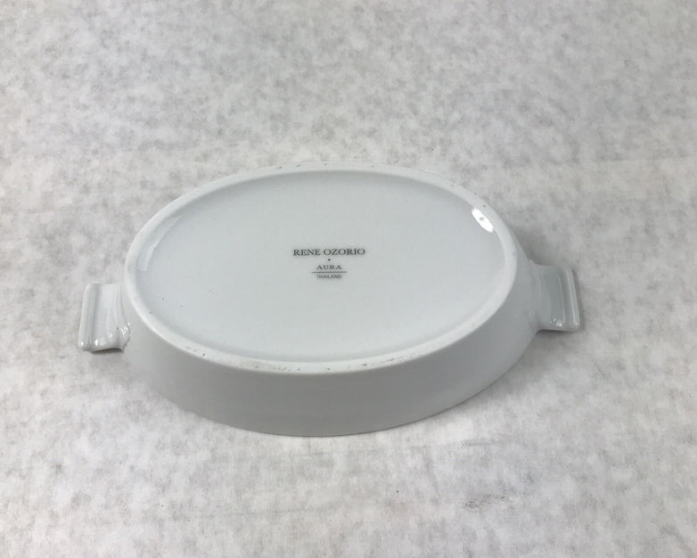 24 Piece set Steelite 6300P126 Rene Ozorio Aura 7-1/2 Oz White Oval Bowl