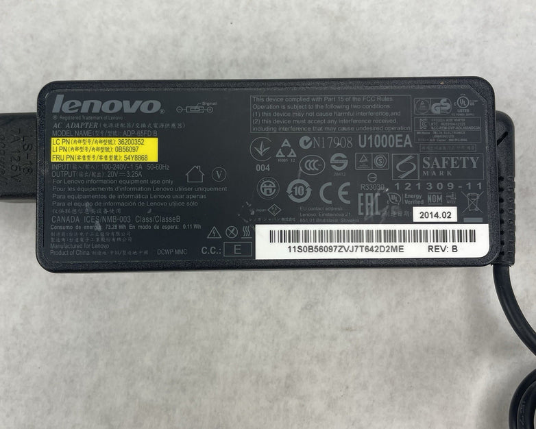 Lenovo ADP-65FD 45W AC Adapter Power Charger 45W Lot of 3