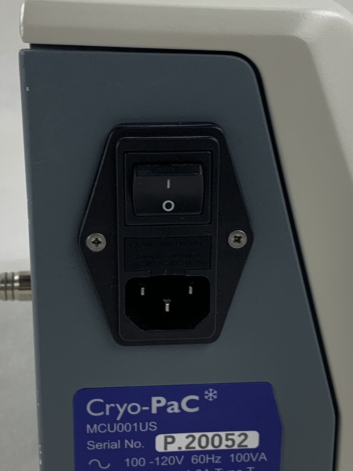 Cryo-Pac McU001US Cryo Controller 100-120V 60hz 100VA Powers On Cryo Therapy